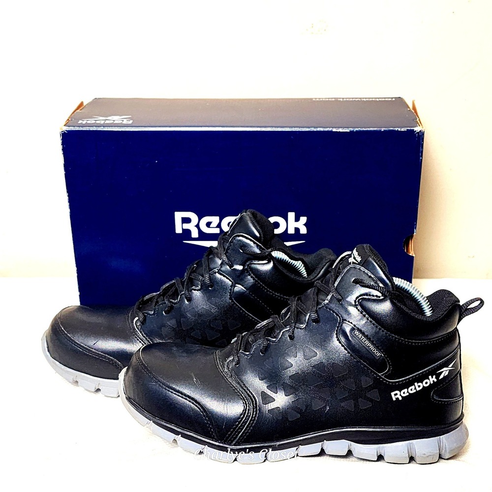Reebok Sublite Cushion Work RB4144 9W Black Composite Toe Boot